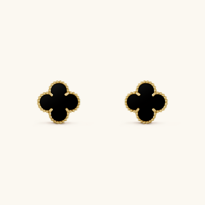 CLOVER | BLACK EARRINGS