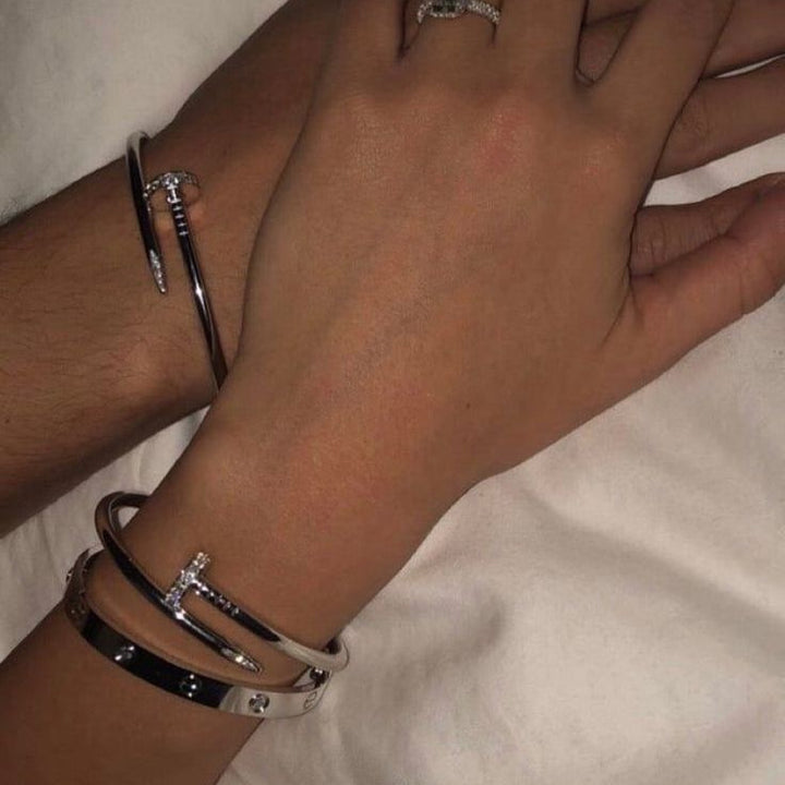 BRACELET ELEGANCE NAIL DELUXE SILVER