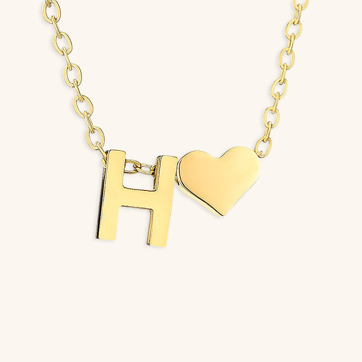Ria Initial Letter Gold Necklace