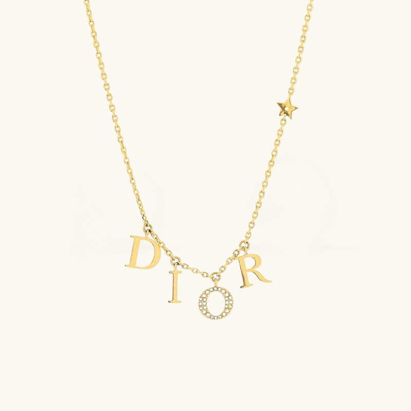 Gold CD Necklace