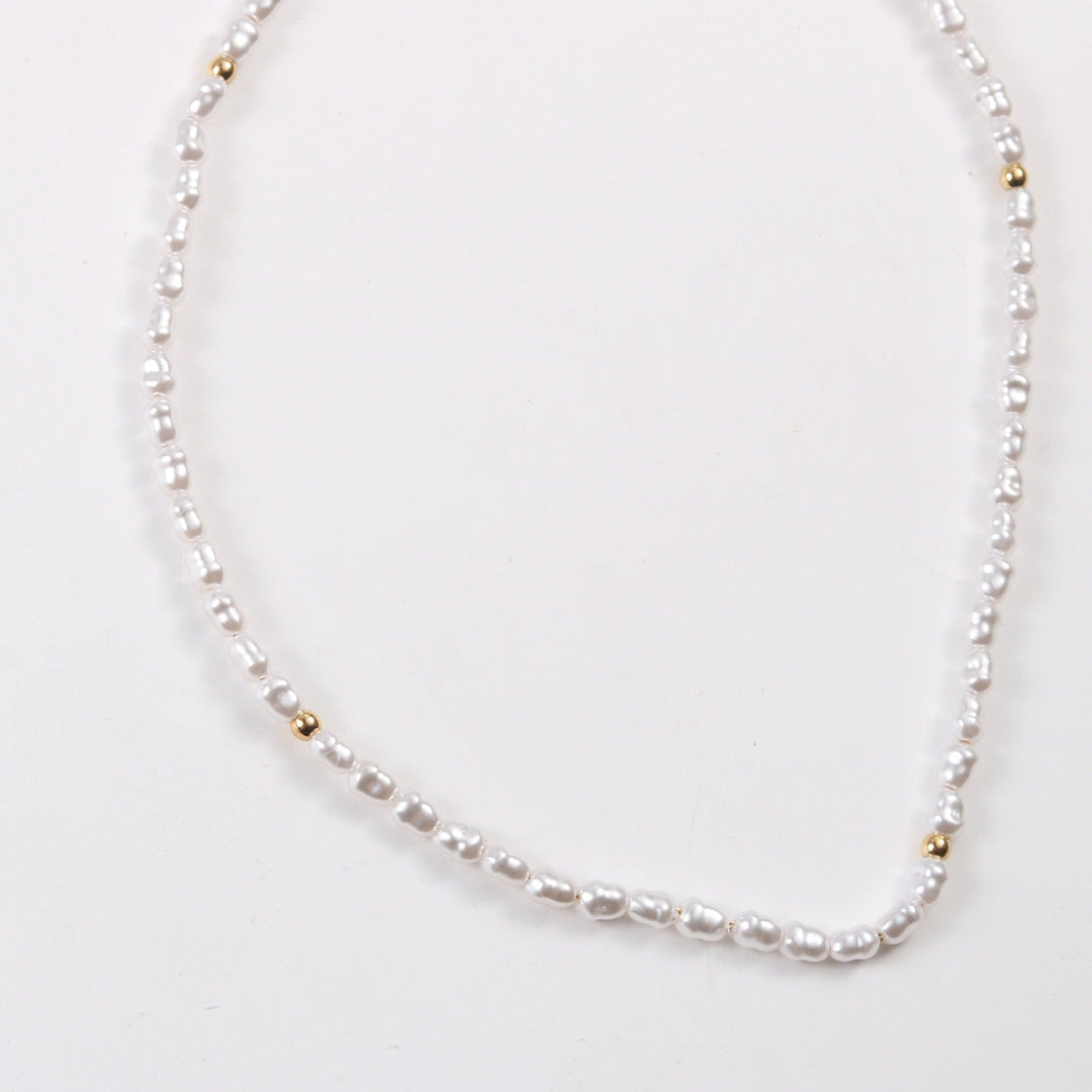 Aloha Pearl and Gold Choker Necklace