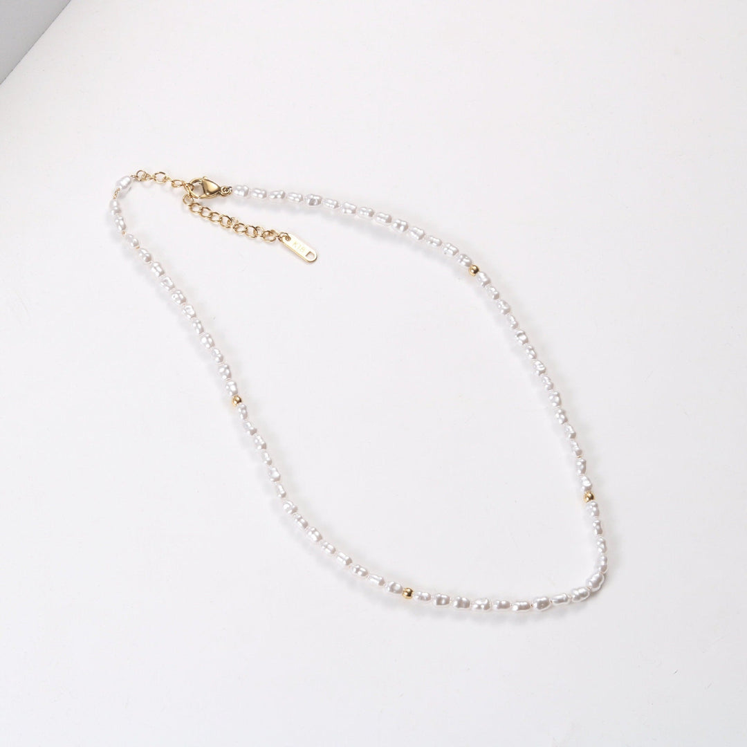 Aloha Pearl and Gold Choker Necklace