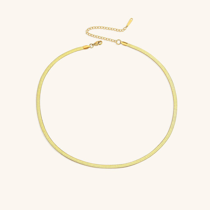 Elizabeth Gold Herringbone Necklace