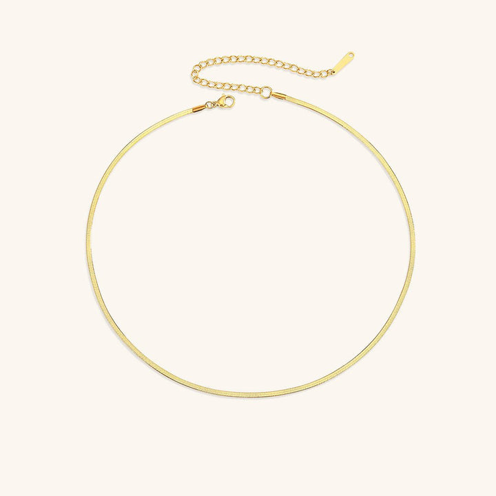 Elizabeth Gold Herringbone Necklace