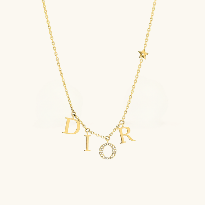 Gold CD Necklace