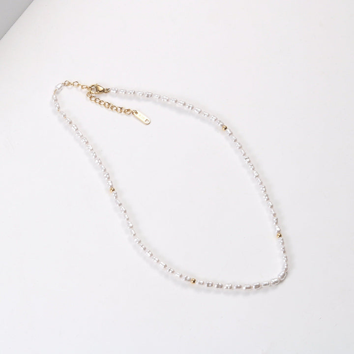 Aloha Pearl and Gold Choker Necklace